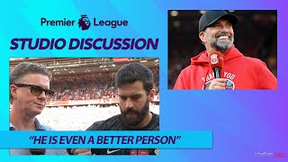 Alisson reflects on an emotional day at Anfield & crediting KLOPP as the best managers of all time
