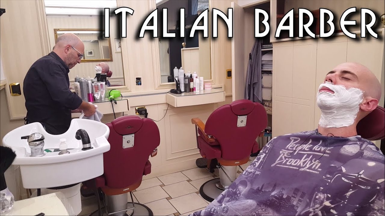 💈 Italian barber - Head and Face Shave (Shampoo, Ears Hair Eyebrows