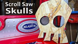 Scroll Saw Skulls for Halloween - Easy Small Wood Project