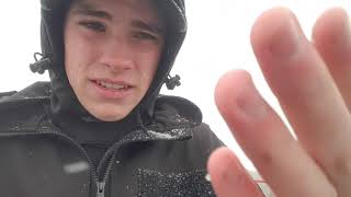 Seeing the snow for first time