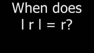 When does l r l = r 