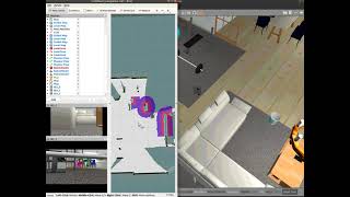 ROS based multi robot navigating simulation environment using deep learning model.