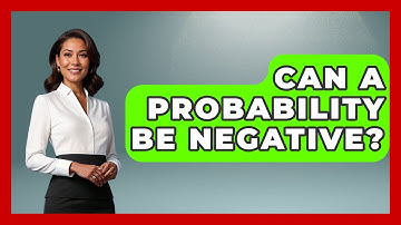 Can A Probability Be Negative? - The Friendly Statistician