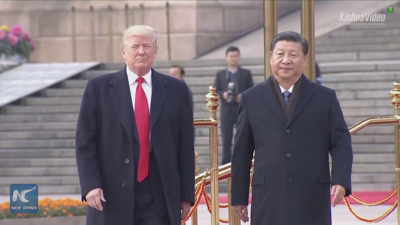 Chinese President Xi holds welcome ceremony for Trump