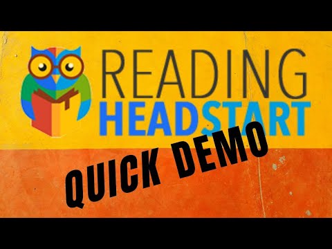 Reading Head Start Quick Demo and FREE mini series BONUS