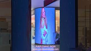 Flexible & Curved Indoor Micro LED Display #technology #ledsolutions #design #ledscreen #innovation