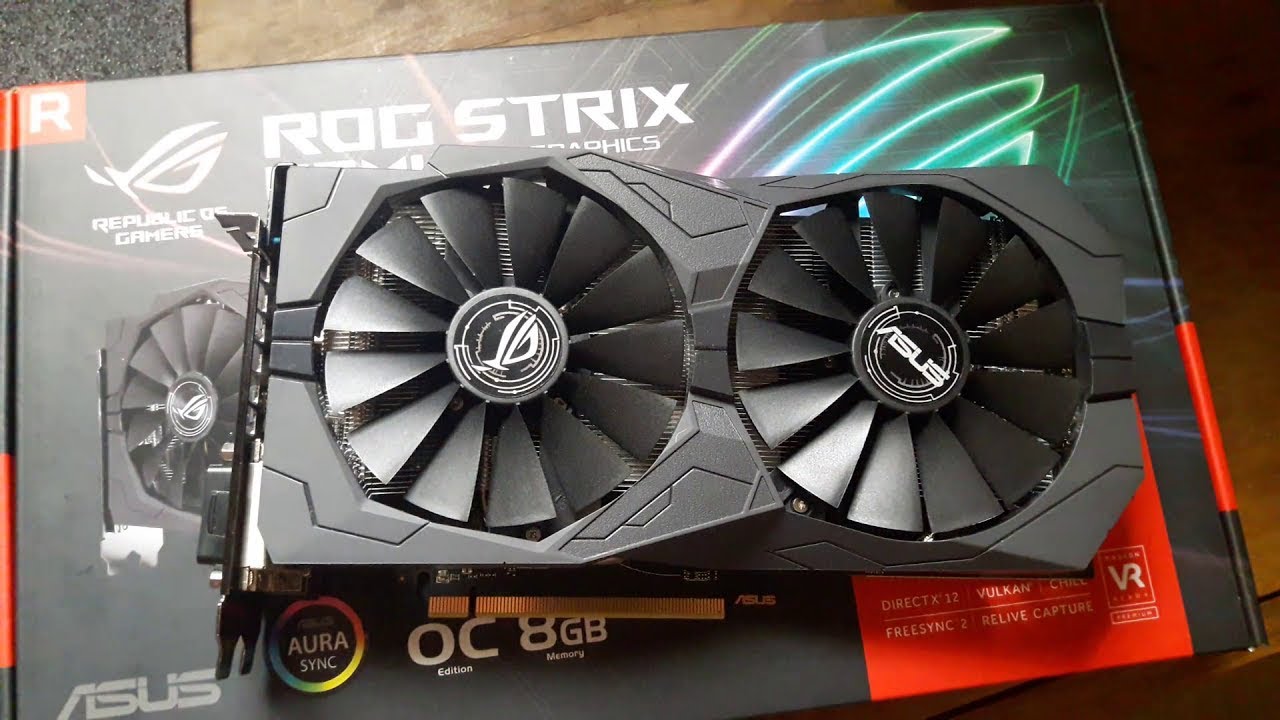 ASUS ROG Strix RX570 Unboxing And Set Up - RX570 Blue Screen Crashing -  RX570 Stuck On 300Mhz
