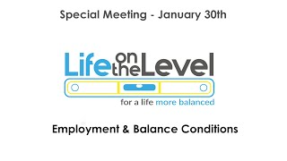 Special Group Meeting   Employment and Balance Conditions 300125