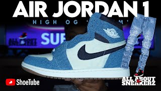 Nike Air Jordan 1 デニム ホワイト27.5 AIR JORDAN 1 HIGH OG 'DENIM' UNBOXING & REVIEW!! - YouTube