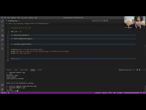 Software Programming in Python | Midterm project of Makhliyo| Age Calculator