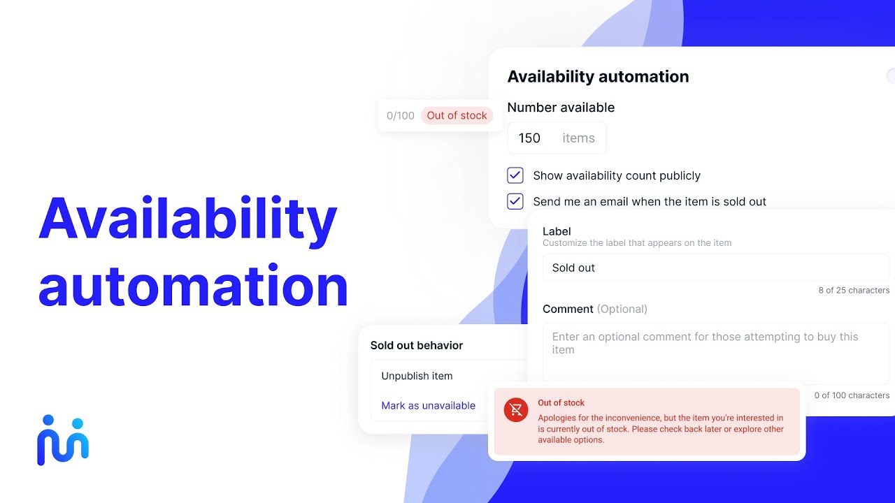 Availability automation - Membership site builder feature - mymember.site