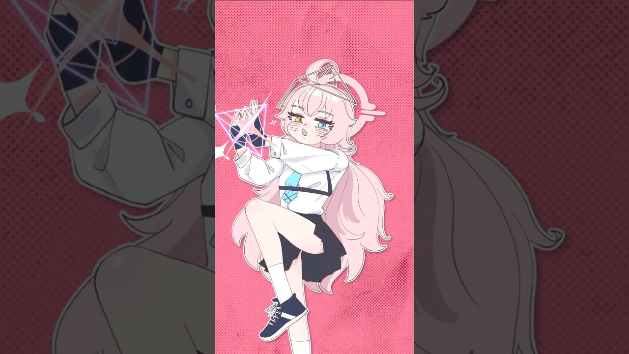 [블루아카이브] 아비도스 피라미드 파워 / 숏츠는 다리잘보임 #shorts #anime #animation #illustration