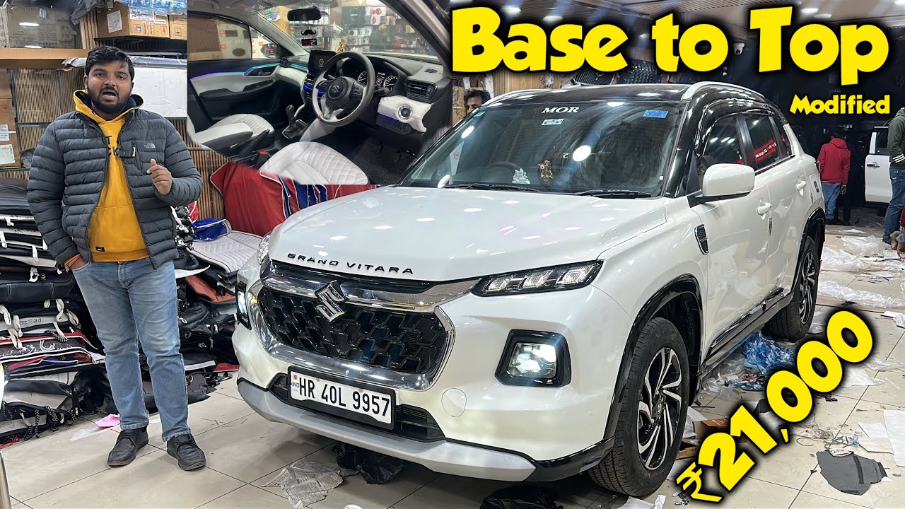 Grand Vitara Sigma Modification✅Genuine Alloys ₹21,000 Grand Vitara Genuine Accessories Price