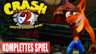 CRASH BANDICOOT 2 CORTEX STRIKES BACK Gameplay German FULL GAME Walkthrough Deutsch ohne Kommentar