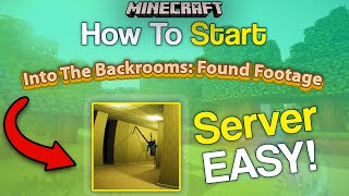 The EASIEST Way How To A Make Into The Backrooms: Found Footage Minecraft Modpack Server screenshot 5