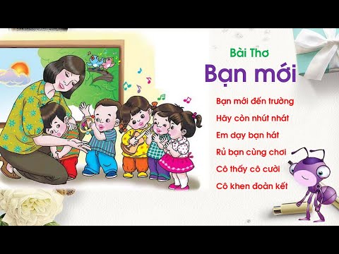 Video Dạy trẻ học bài thơ Bạn mới |Mầm TuTu - youtube