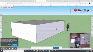 Google SketchUp Part 4 - Beginning to use SketchUp, 2D into 3D