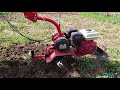 ВСПАШКА ФРЕЗАМИ с помощью мотоблока. Шесть фрез. PLOWING CUTTERS with the cultivator. Six cutters.