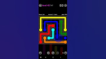How To Solve Flow Free 7x7 Mania Level 45 Easy Board Walk Through Solution Walkthrough