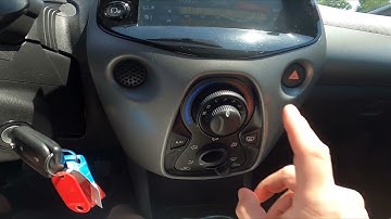 How to Change Airflow Temperature in Toyota Aygo II ( 2014 – 2021 )
