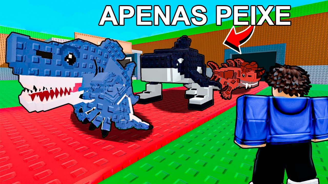 DESAFIO $0 ao 1 TRILHÃO usando APENAS Brainrots PEIXE!