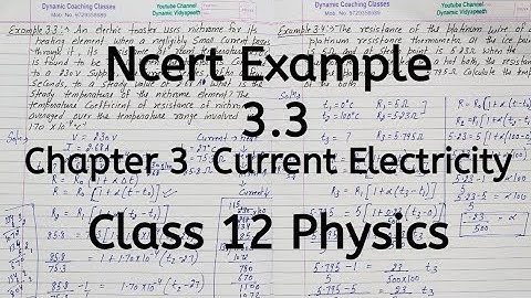 Ncert Example 3.3, Chapter 3, Current Electricity, Class 12 Physics