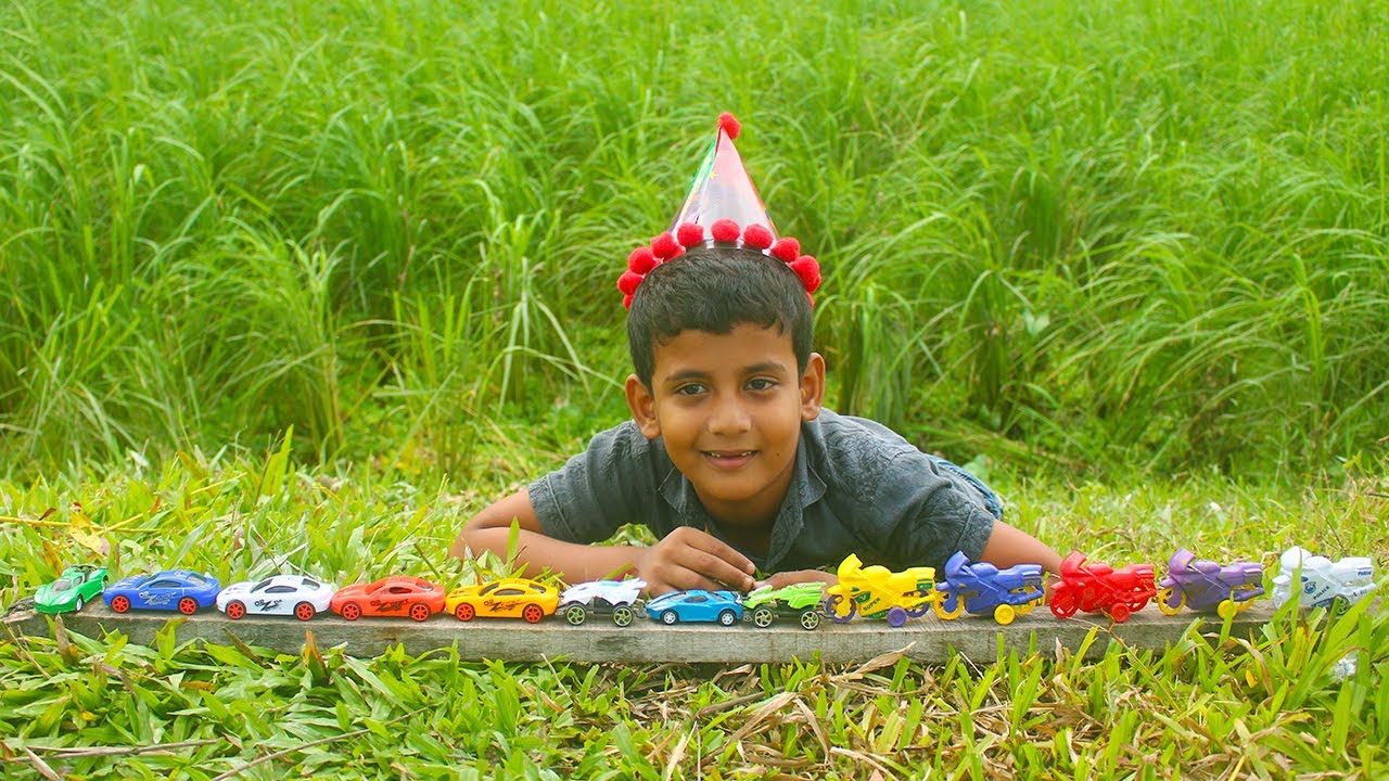 View of the children's toy car game {Episode}99 YouTube