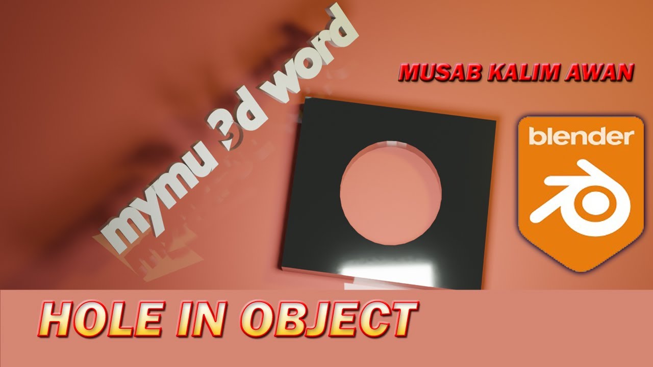 how to cut object in blender mymu 3d world - YouTube