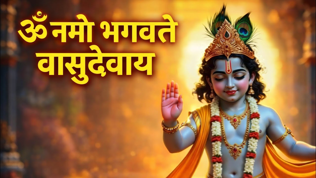 शक्तिशाली कृष्ण मंत्र |ॐ नमो भगवते वासुदेवाय मंत्र| Om Namo Bhagwate Vasudevay |श्री कृष्ण मंत्र जाप