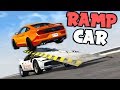 RAMP CAR Causes CHAOS in Traffic! Crazy Crashes! - BeamNG Drive Ramp Car Mod