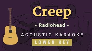 Video thumbnail of "Creep - Radiohead [Acoustic Karaoke | Lower Key]"