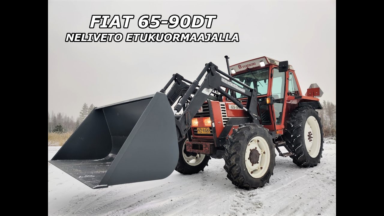 Fiat 65-90DT - neliveto etukuormaajalla
