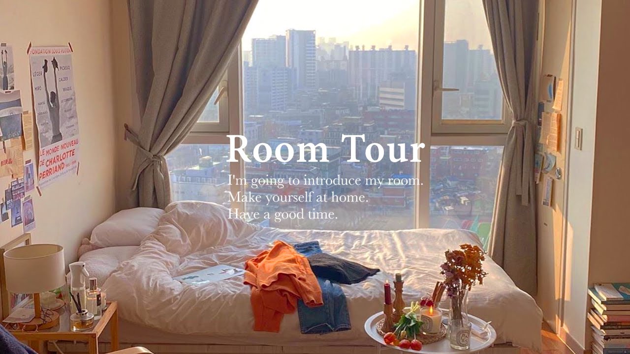 ルームツアー 一人暮らし韓国人女子の朝と夜の景色が楽しめるワンルームお部屋紹介 방소개 Room Tour Youtube