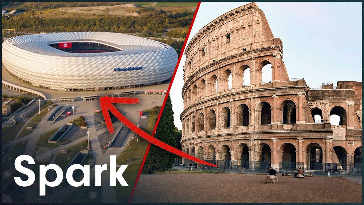 Documentary backdrop image for The Engineering Behind The Colosseum Still Inspiring Modern Stadium Construction (2024)