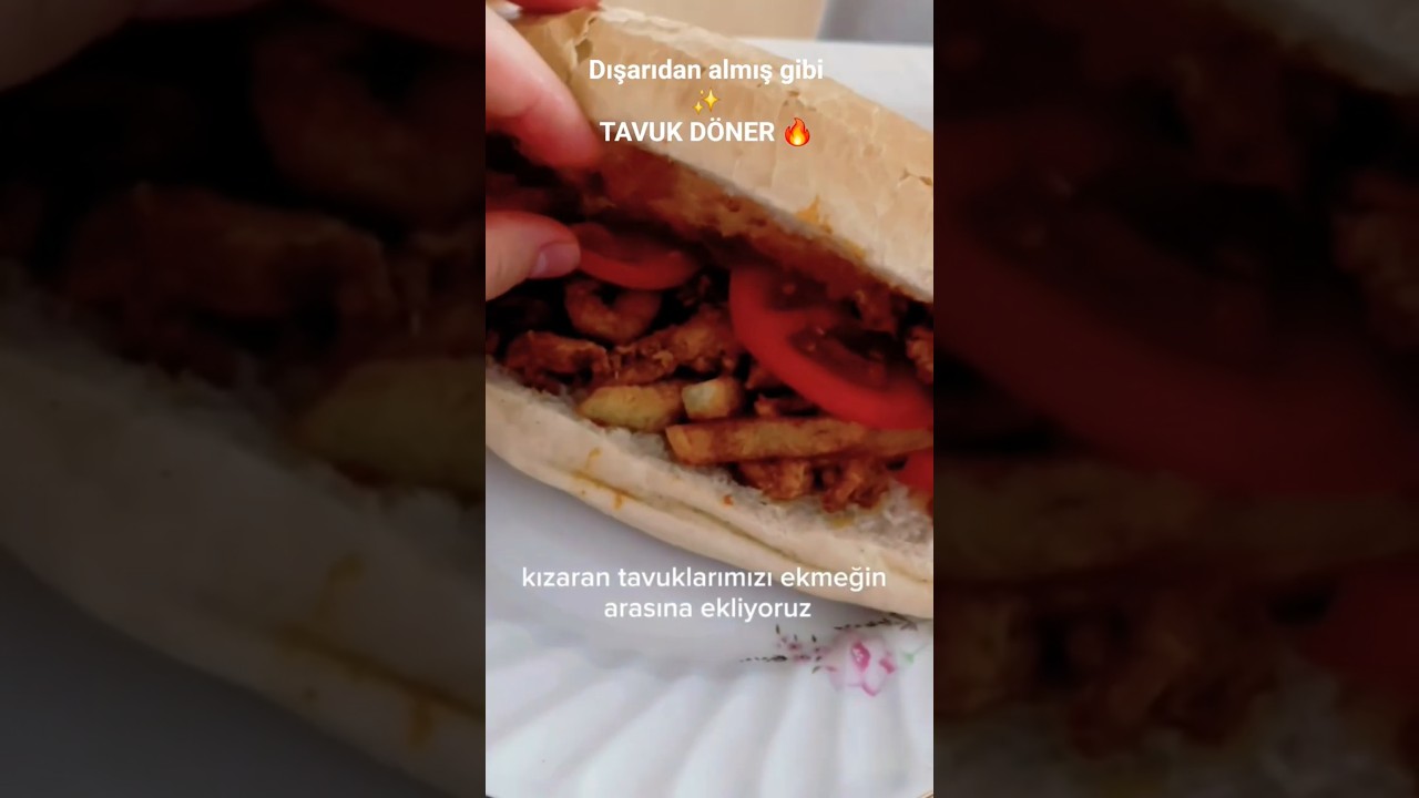 EVDE TAVUK DÖNER ✨️ #tarif #yemek #food #recipe EVDE TAVUK DÖNER ✨️ #tarif #yemek #food #recipe