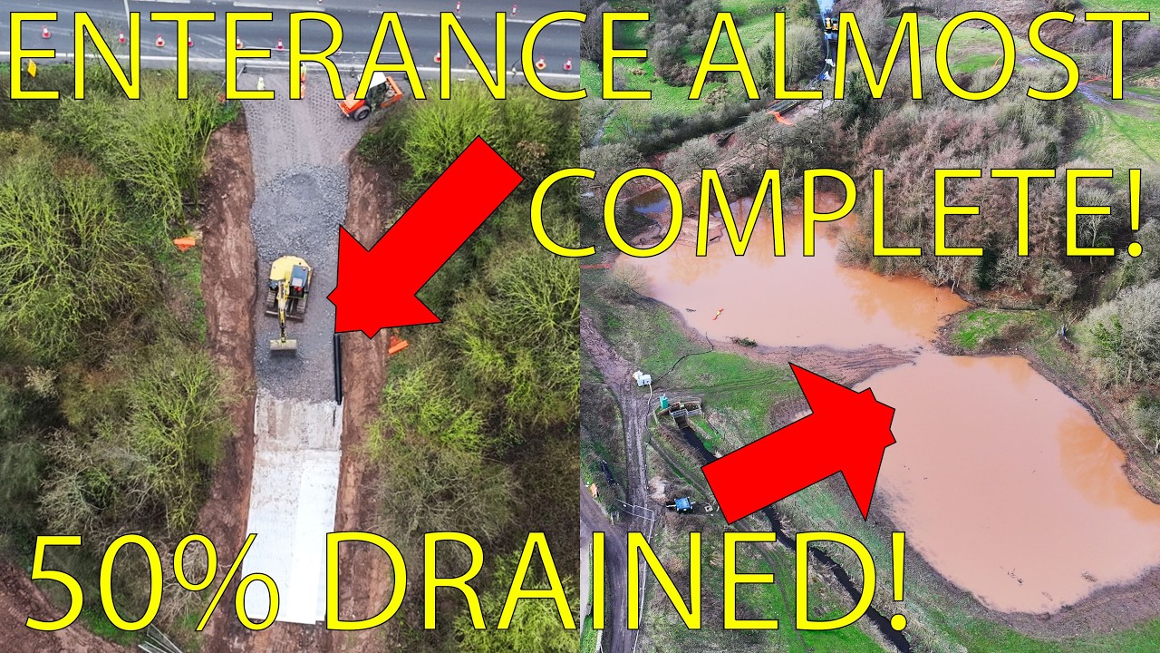 Whitchurch Canal Breach Update, More Works & Deliveries! With Commentary (27thFeb)