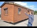 Domek mobilny drewniany na kołach 12x4m, całoroczny, letniskowo.pl - producent domków mobilnych
