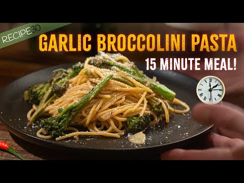 Garlic Broccolini Pasta in 15 Minutes!