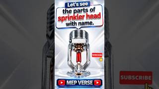 Parts of Sprinkler head | Fire Sprinkler System #shortsfeed #shortvideo #fireprotection #viralvideo