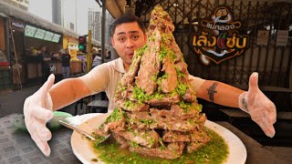 Most EXTREME Street Food in THAILAND! Monster XXL Pork Bone Mountain!🌶️