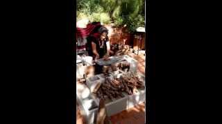 Making Hopi Piki Bread