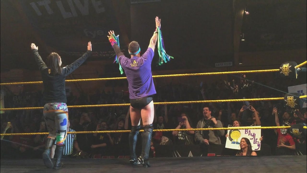 Finn Bálor impersonates Bayley at NXT Live