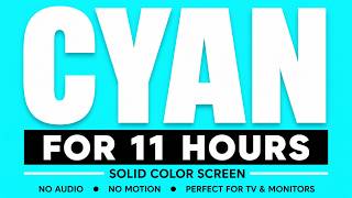 Cyan Aqua Screen 11 Hours  | Chroma Key Background | Solid Brown Display Screen | 4K Colour Screen Green Screen 11 Hours Chroma Key Background Solid Green Display Screen 4k Colour Screen