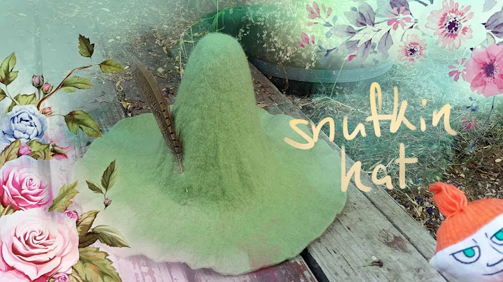 shaping a pointed hat from a piece of wool felt: S...