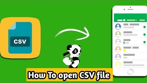 how to open csv file in android phone | csv file kaise open kare android phone me | redhat dubey