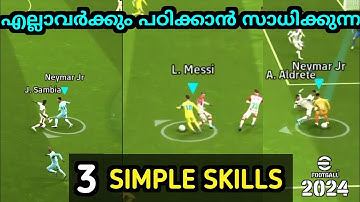 3 simple skills that you can do in efootball | how to perform skills | How to do skills | tutorial
