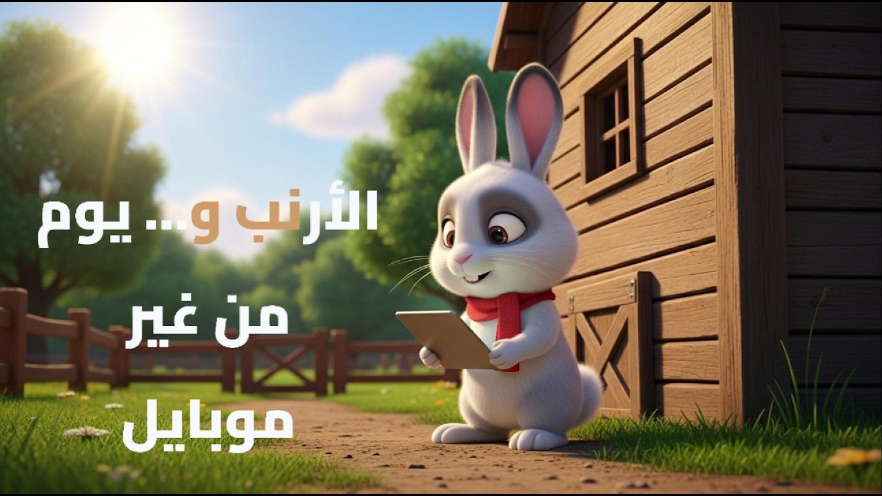 الأرنب و… يوم من غير موبايل | قصة ممتعة عن اللعب والخيال للأطفال