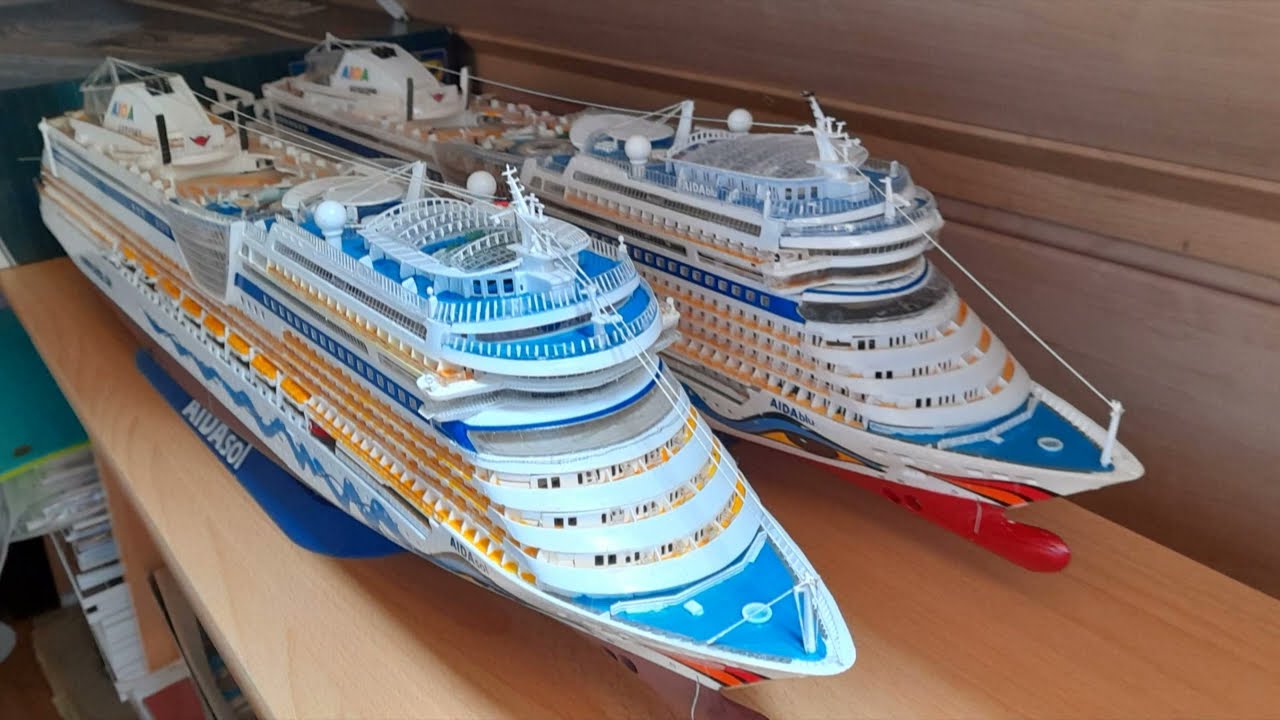 Bau von Schiffsmodellen der Reederei AIDA im Maßstab 1:400 von REVELL, auch für Anfänger
