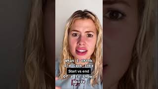 What I think I’d look like START VS END of a Tv show | Liana Jade #shorts