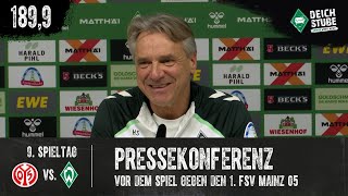 A sudden luxury problem for Werder Bremen?! Highlights from the press conference before the Mainz...
